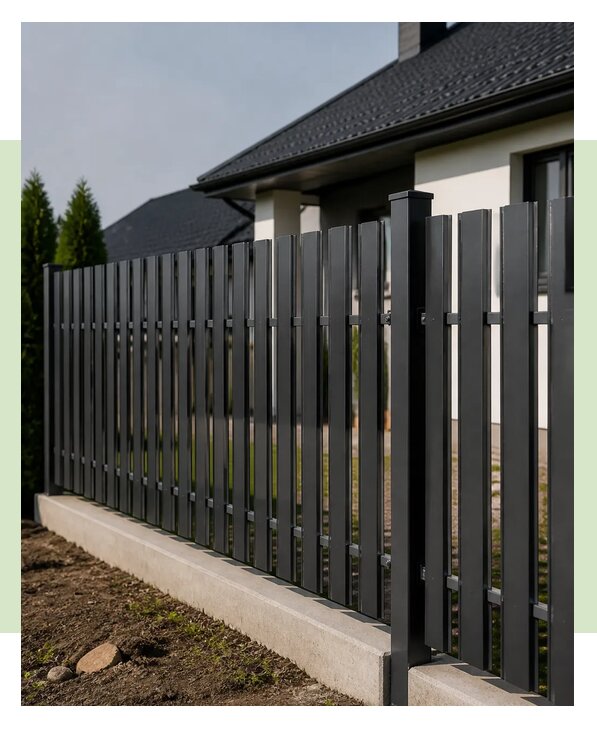 Установка забора из евроштакетника в Камне-на-Оби по цене от 3248 р. | ЗаборЭксеперт-Кно